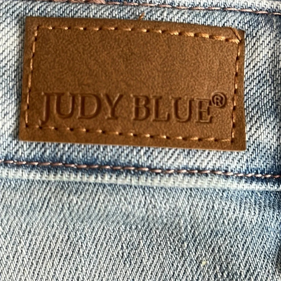 Judy Blue Braided Waistband High Rise Cut Off Shorts - Size 1XL - Picture 7 of 10